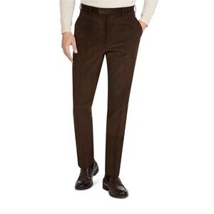 Ralph Lauren Men's Classic Stretch Pin Corduroy Slacks Pant 38x30 Dark Brown